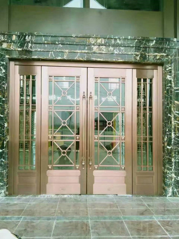 玻璃铜门13