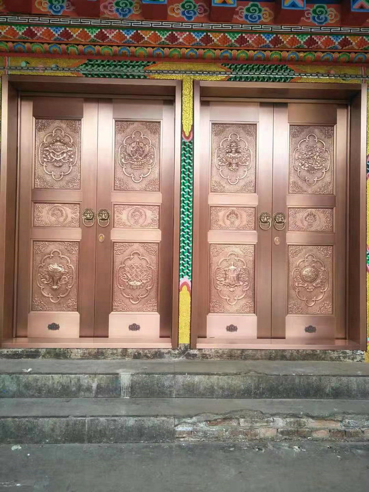 藏式铜门铜装饰案例14