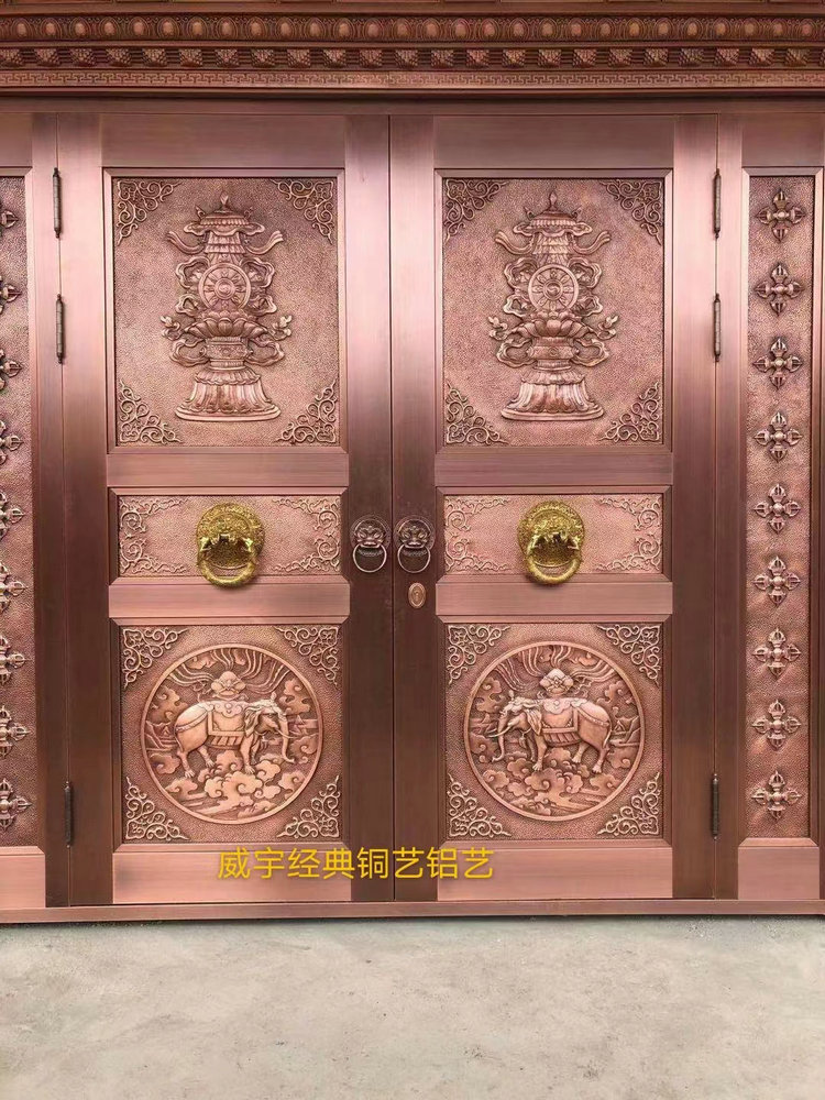 藏式铜门铜装饰案例17